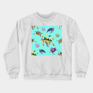 Sea Turtles All Over Tote Bag Crewneck Sweatshirt